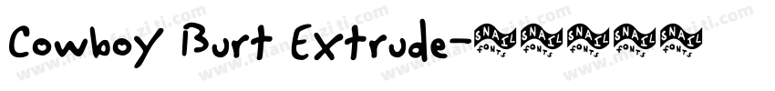 Cowboy Burt Extrude字体转换